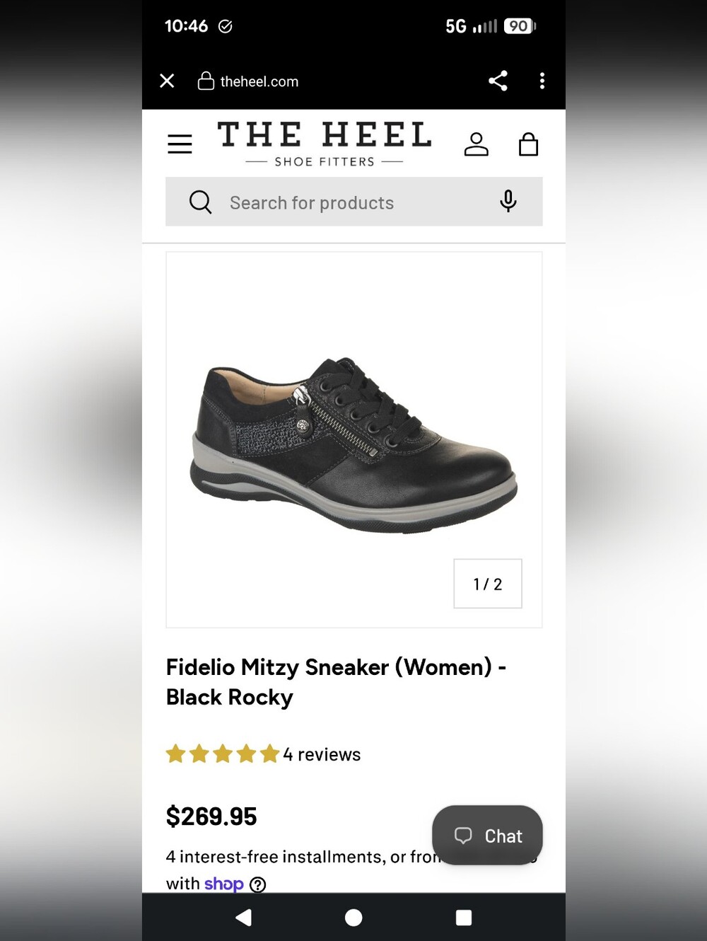 Fidelio Mitzy Sneaker (Women) Black Rocky